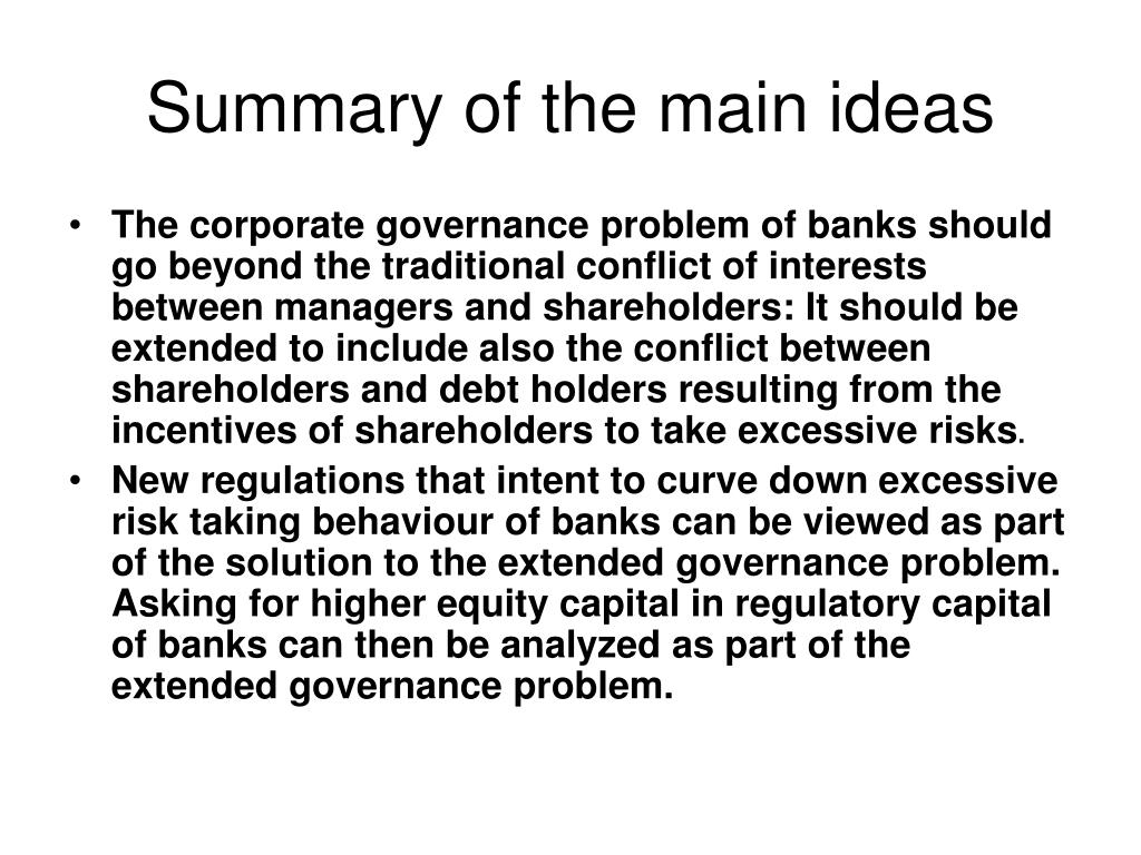 PPT - Corporate Governance of Banks and Financial Crisis PowerPoint ...
