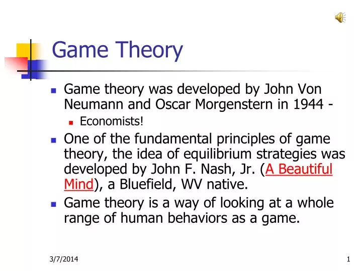 game theory n.