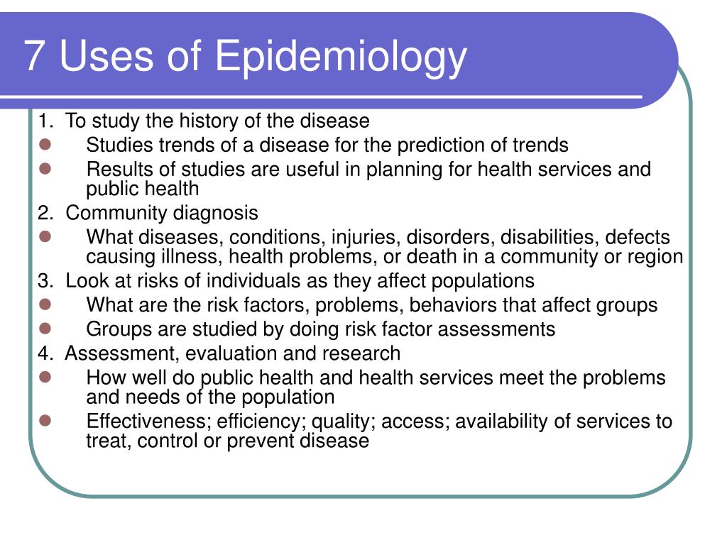 epidemiology presentation
