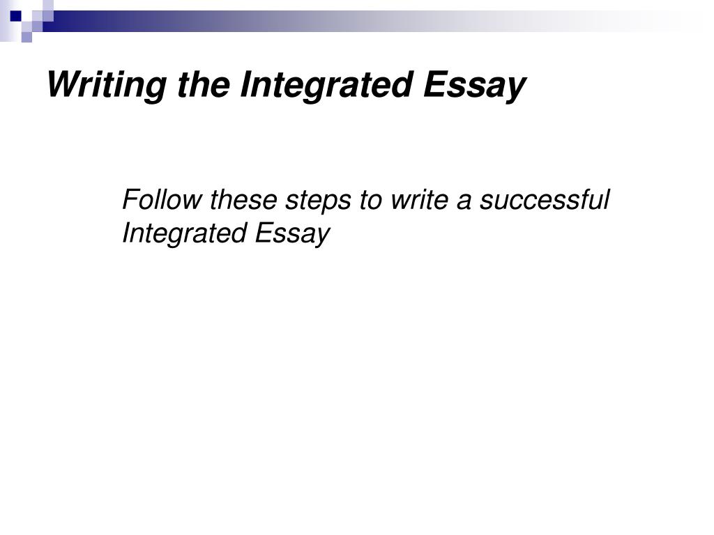 integrated essay nedir
