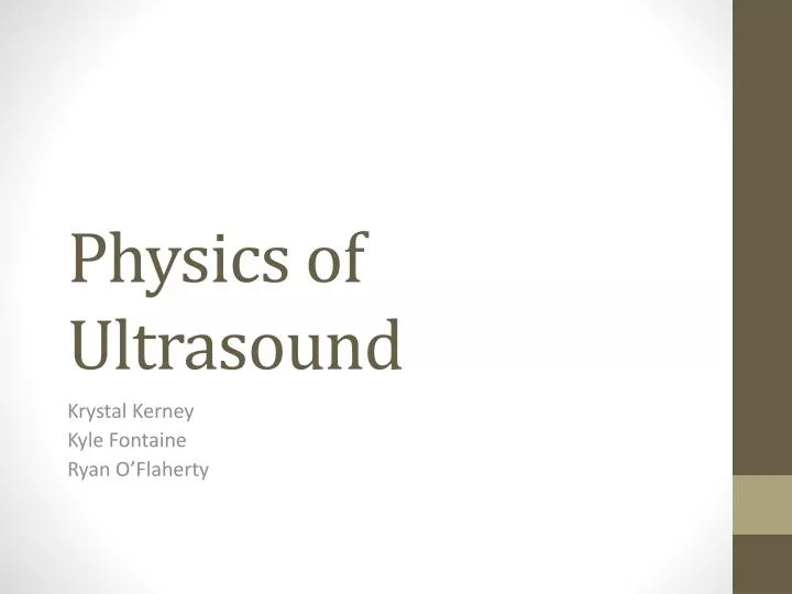 PPT - Physics Of Ultrasound PowerPoint Presentation, Free Download - ID ...