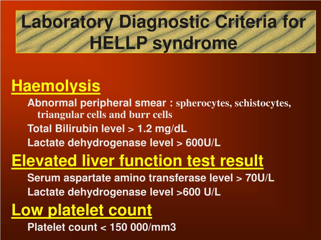 hellp syndrome presentation