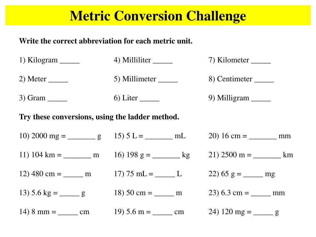 PPT Metric Conversions Ladder Method PowerPoint Presentation Free PPT Metric Conversions Ladder Method PowerPoint Presentation Free