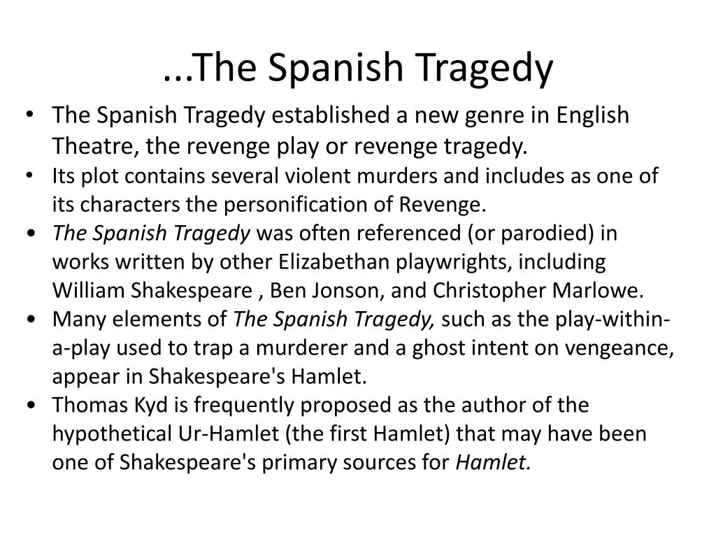 spanish tragedy analysis