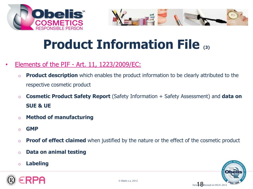 PPT - Webinar Update on European Union Regulations for Cosmetics and ...