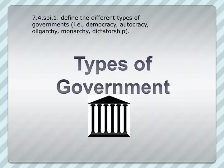 powerpoint presentation on types of government