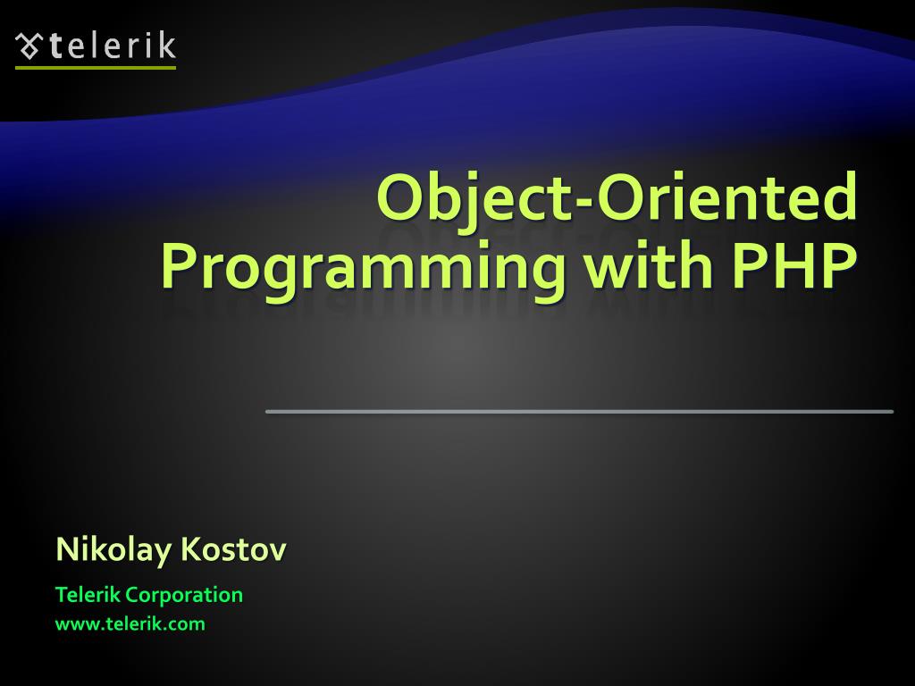 Intermediate PHP (4) Object-Oriented PHP (2). Object-oriented concepts  Classes, attributes and operations Class attributes Per-class constants  Class method. - ppt download