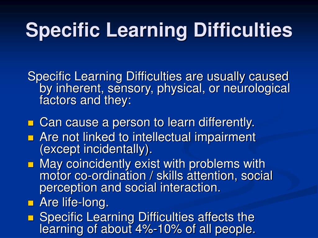 essay on learning difficulty