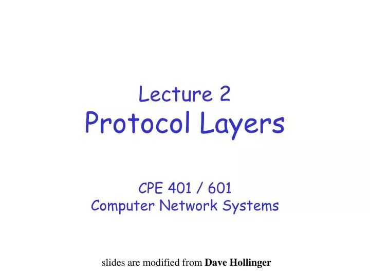 lecture 2 protocol layers n.