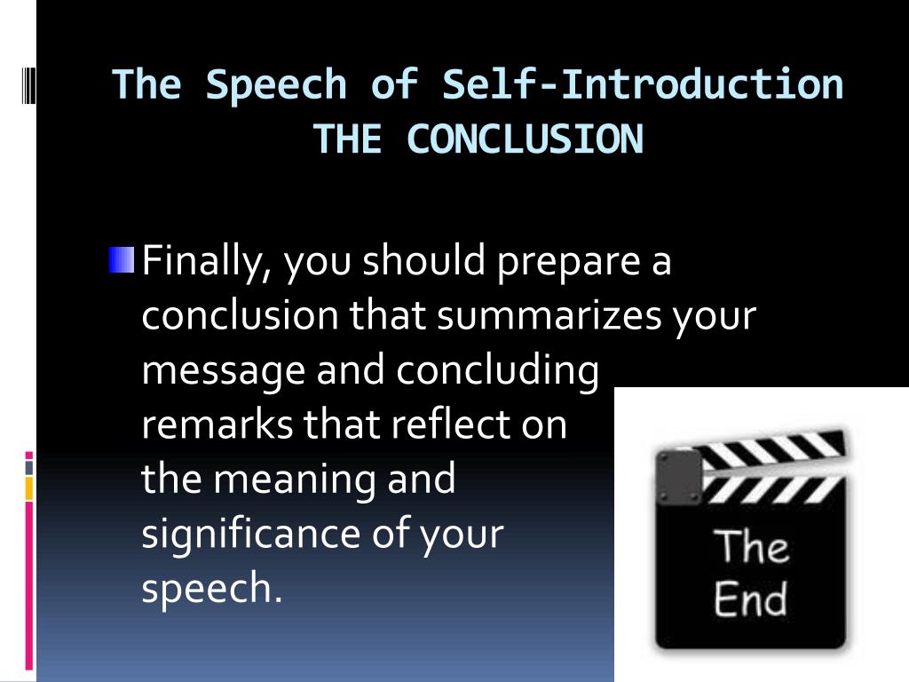 define self introduction speech