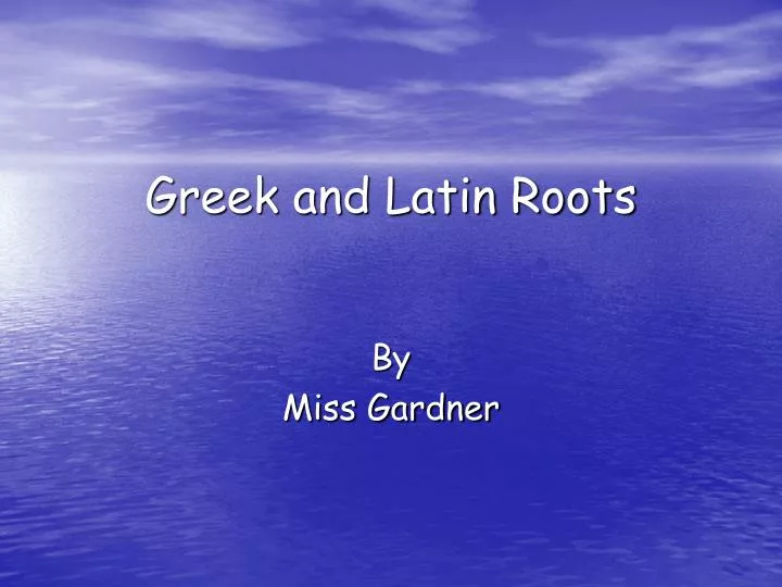 greek and latin roots thesis Browse greek and latin roots resources on teachers pay teachers, a marketplace trusted by millions of teachers for original educational resources. greek and latin roots thesis Browse greek and latin roots resources on teachers pay teachers, a marketplace trusted by millions of teachers for original educational resources.