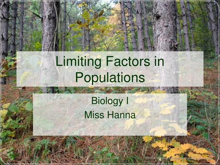 PPT Limiting Factors In Populations PowerPoint Presentation ID 1427111