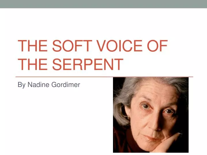 the soft voice of the serpent essay the soft voice of the serpent essay