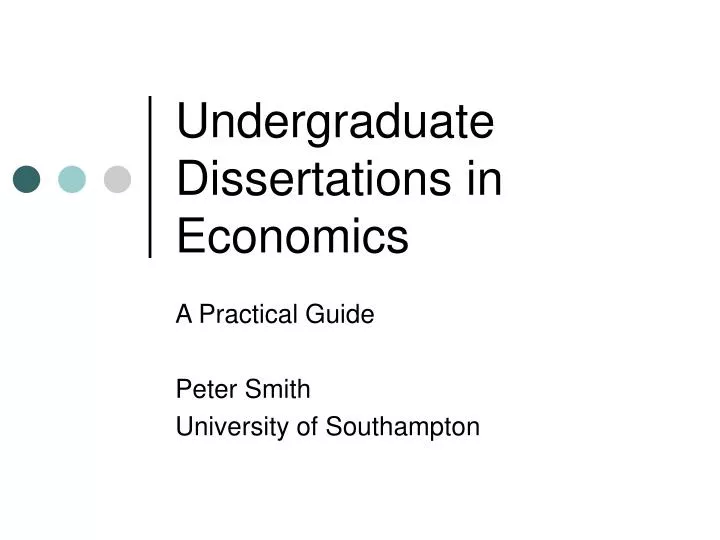 leeds economics dissertations