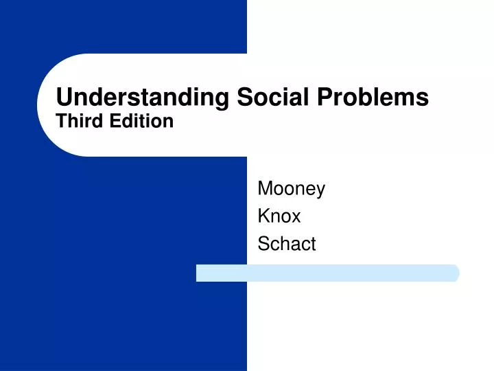 PPT Understanding Social Problems Third Edition PowerPoint Ppt understanding social problems third edition powerpoint