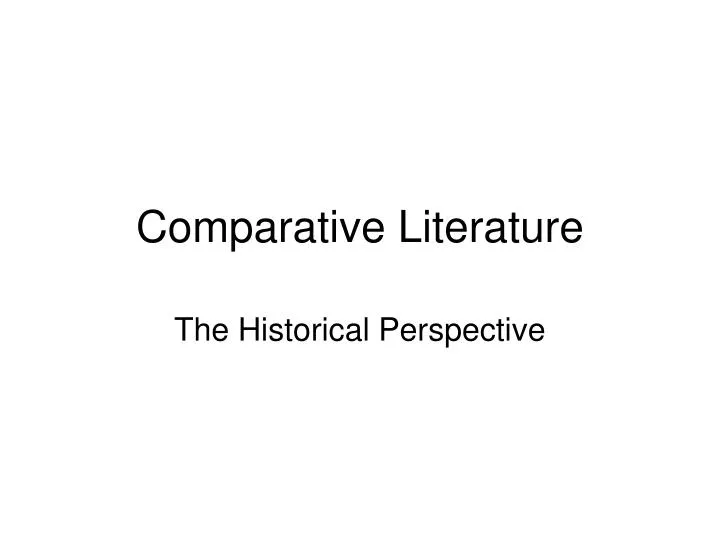 phd comparative literature princeton