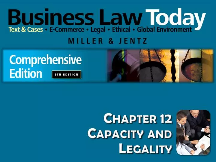 PPT Chapter 12 Capacity and Legality PowerPoint Presentation, free
