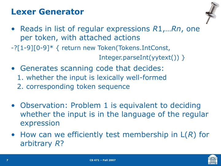 PPT - Lexical Analysis: Finite Automata PowerPoint Presentation - ID ...