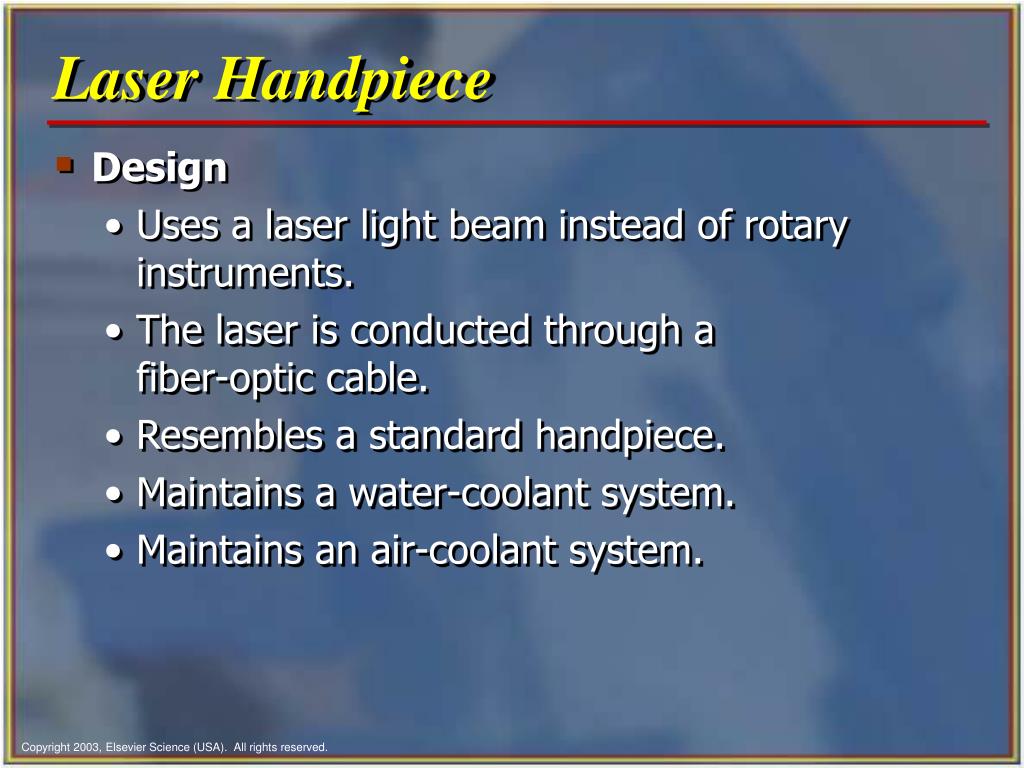 PPT Chapter 35 Dental Handpieces and Accessories PowerPoint
