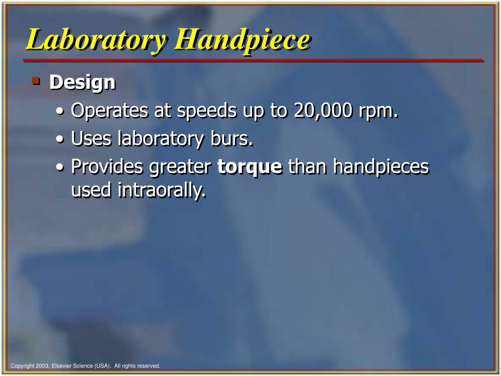 PPT Chapter 35 Dental Handpieces and Accessories PowerPoint