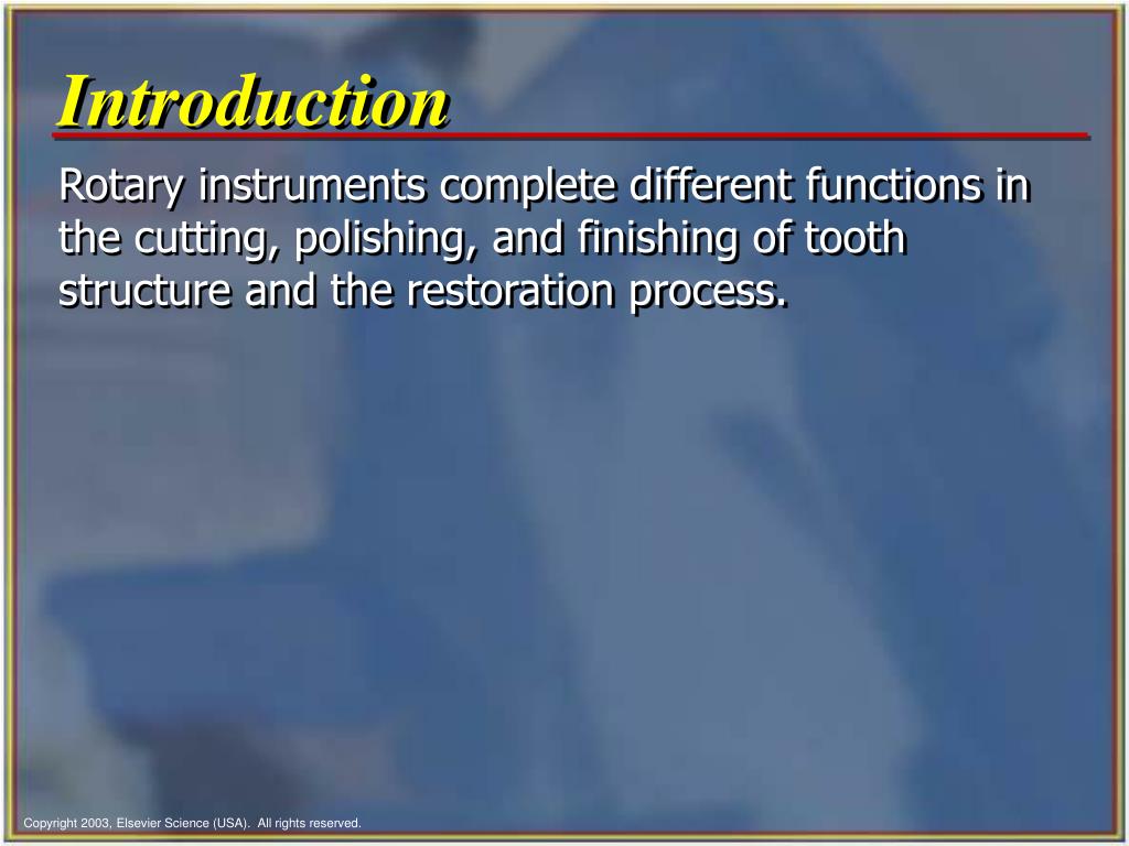 PPT Chapter 35 Dental Handpieces and Accessories PowerPoint Presentation ID142933