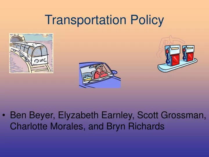 transportation policy n.