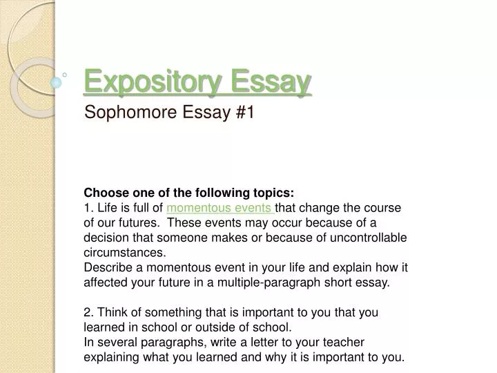 english expository essay