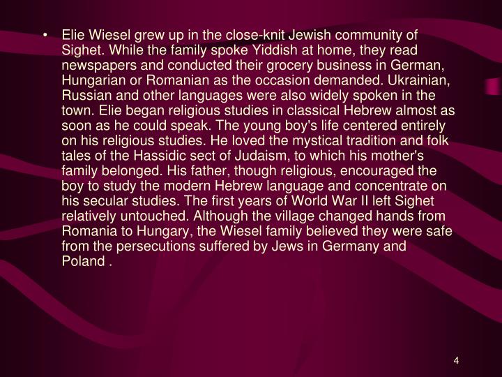 the survival of the jewish people in nighta book by elie wiesel the survival of the jewish people in nighta book by elie wiesel