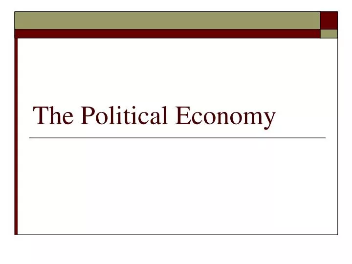 the political economy n.