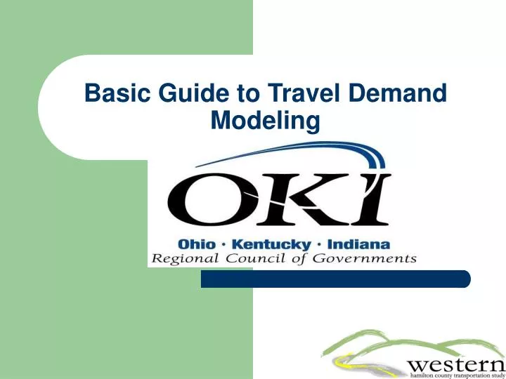basic guide to travel demand modeling n.