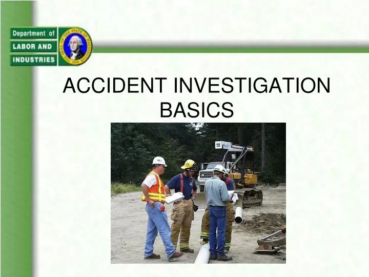 accident investigation basics n.