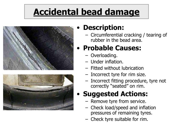 PPT PROBABLE CAUSES OF TYRE DAMAGE PowerPoint Presentation ID143188