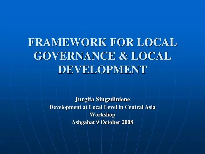 dissertation topics for local governance studies