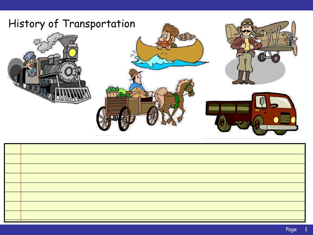 history of transportation powerpoint presentation