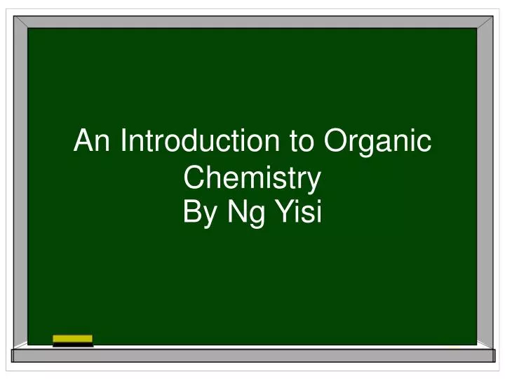 an introduction to organic chemistry n.