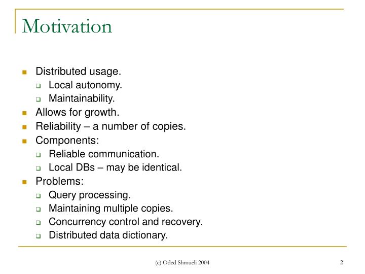 ppt distributed concurrency control