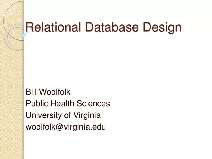 what is relational survey design
