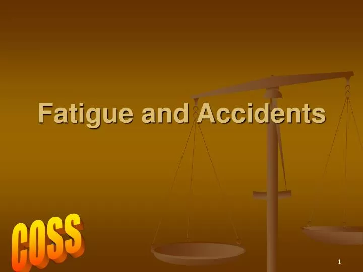 fatigue and accidents n.