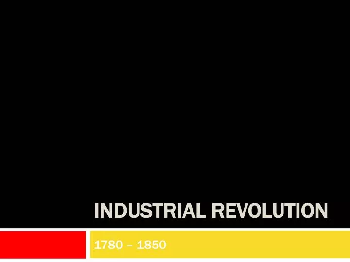industrial revolution n.