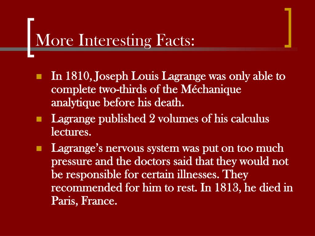 PPT - Joseph Louis Lagrange PowerPoint Presentation, free download - ID:1432967