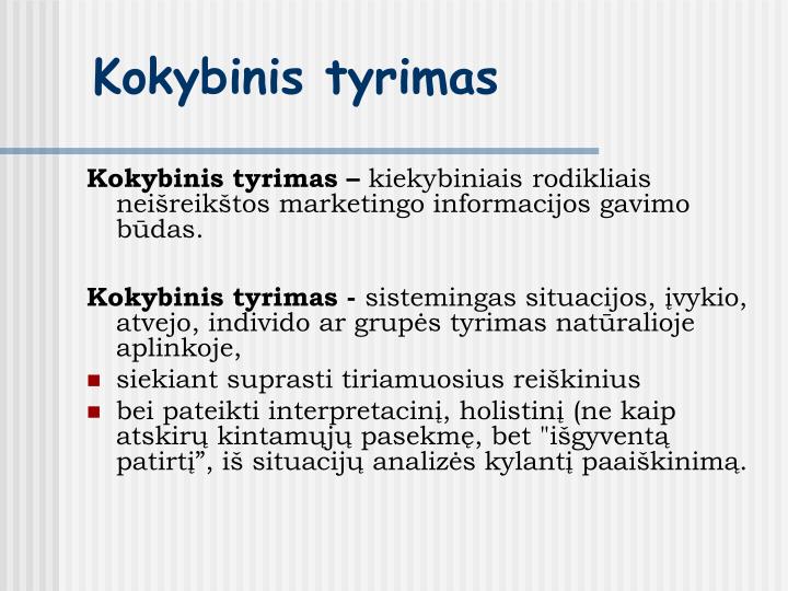 kiekybinis tyrimas