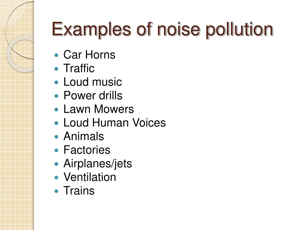 powerpoint presentation on noise pollution