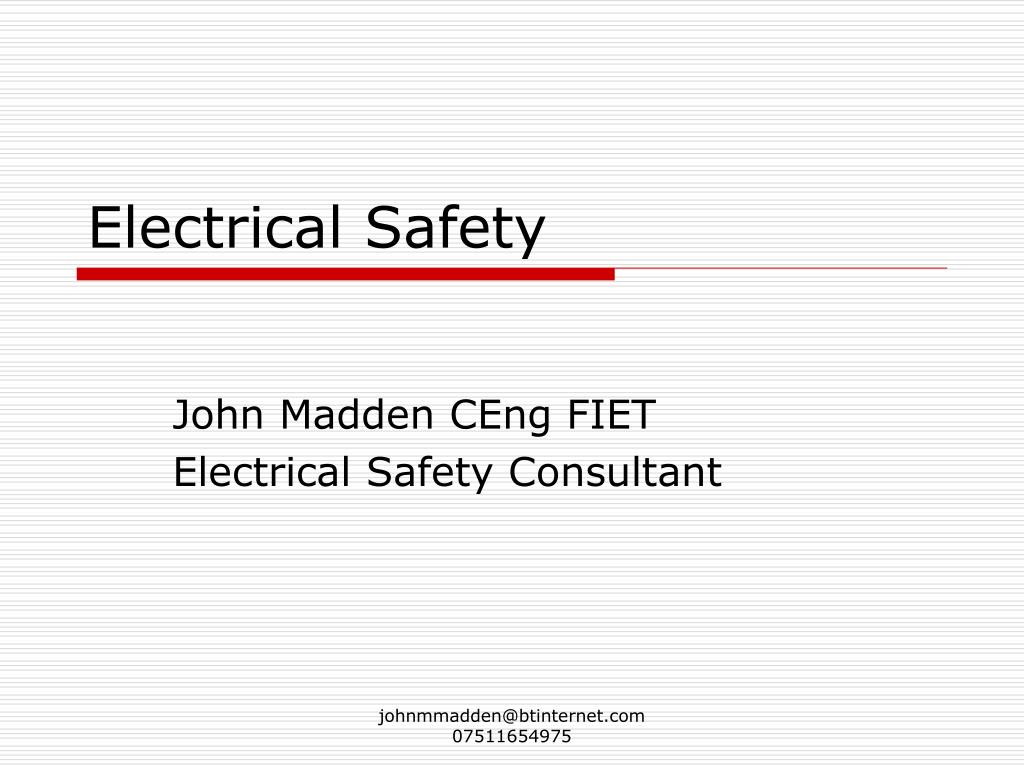 PPT - Electrical Safety PowerPoint Presentation, free download - ID:1433308