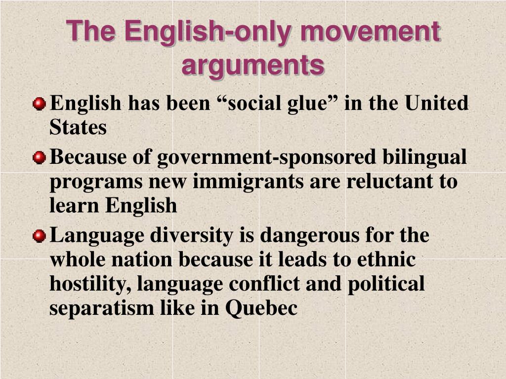 pro english only movement