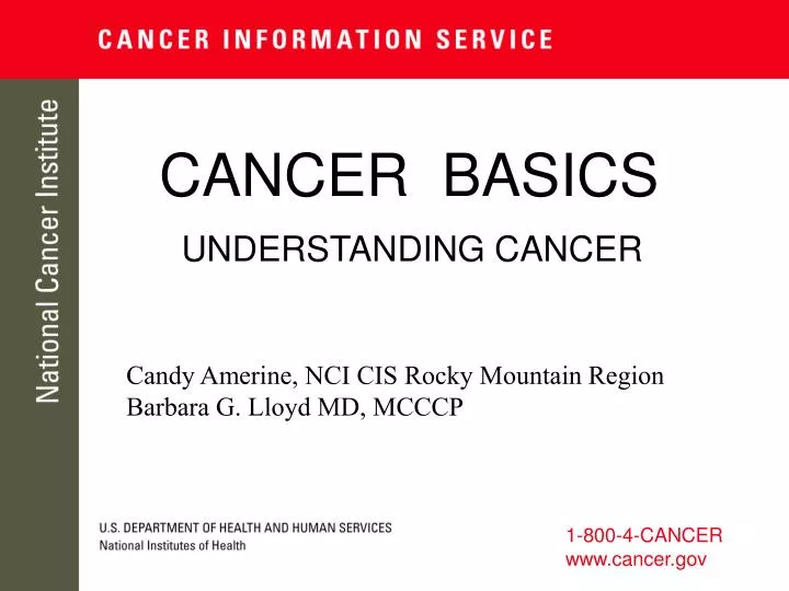cancer basics n.