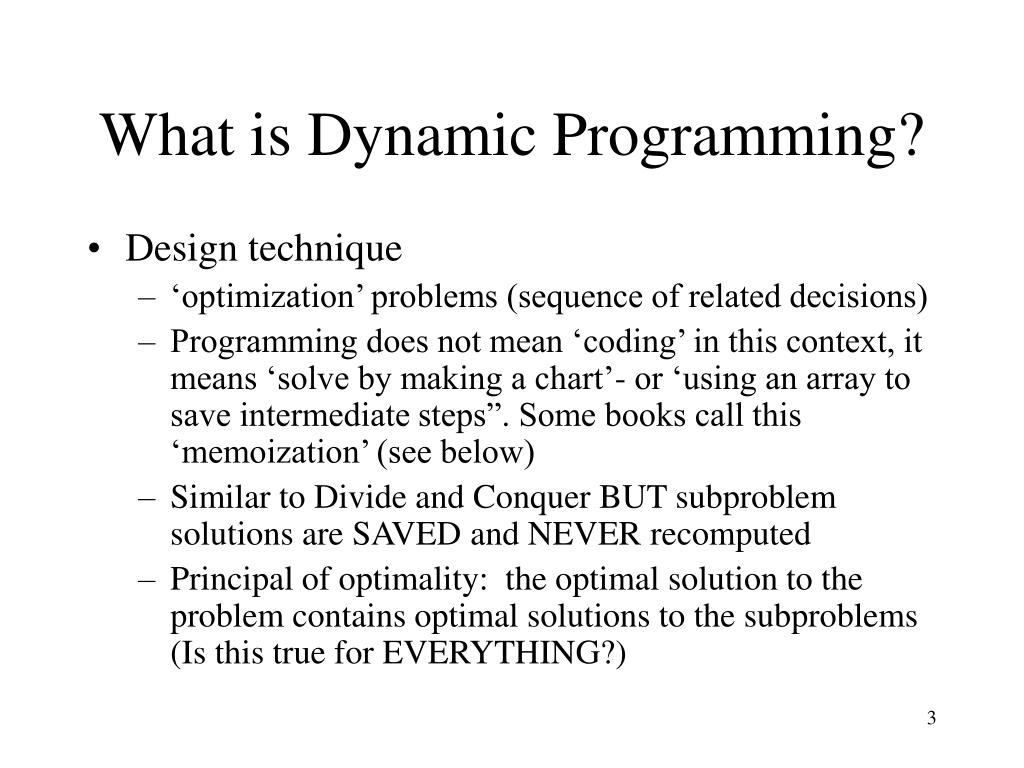 PPT - Dynamic Programming PowerPoint Presentation, free download - ID ...