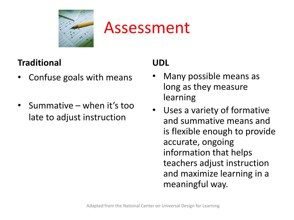 Universal Assessment Chart