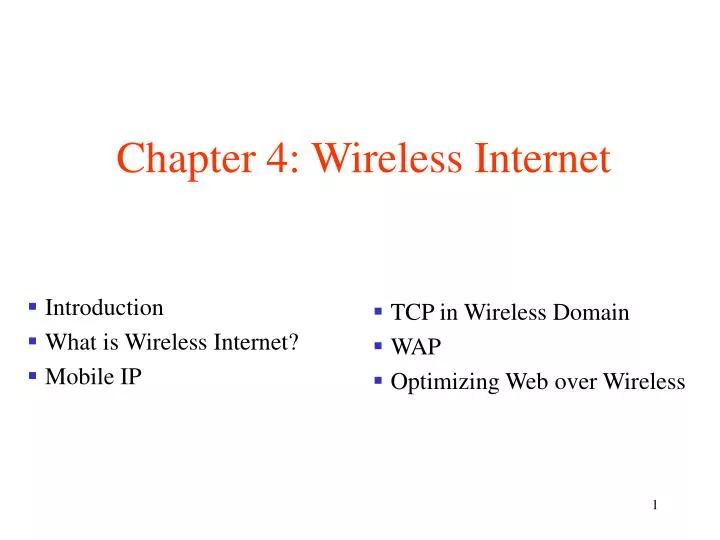 chapter 4 wireless internet n.