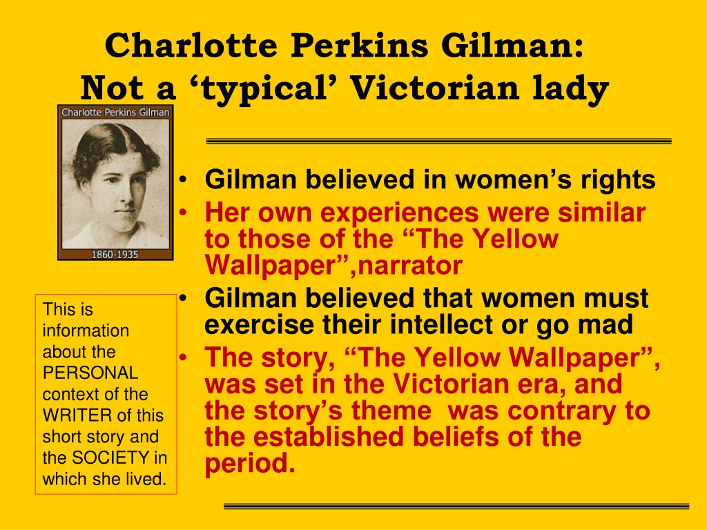 Реферат: The Yellow Wallpaper By Charlotte Perkins Gilman