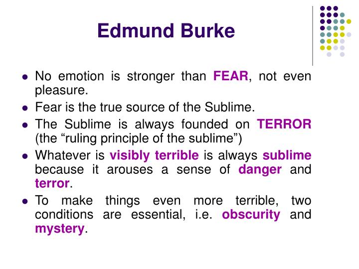 edmund burke sublime
